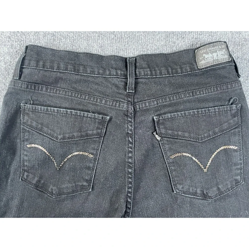 Levi's Jeans Women's 8 Black Cropped Baggy Loose Fit Pants - Picture 5 of 11